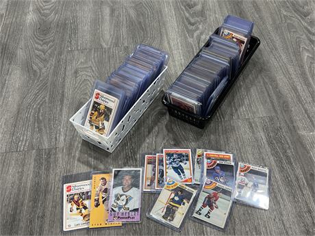 2 FLATS OF NHL CARDS - 250+