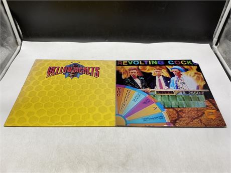 2 MISC RECORDS - YELLOW JACKETS & REVOLTING COCKS - EXCELLENT (E)