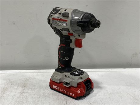 FULLY CHARGED 20V PORTER CABLE IMPACT GUN - WORKING (NO CHARGER)