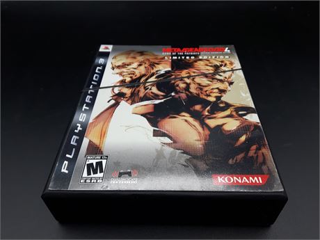METAL GEAR SOLID 4 LIMITED EDITION - VERY GOOD CONDITION - PS3