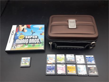 DS GAMES WITH CASE - VERY GOOD CONDITION