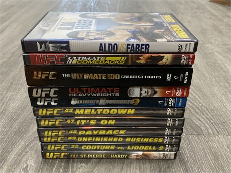 11 UFC DVDS