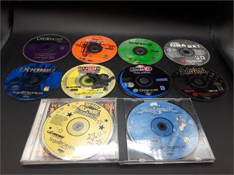 COLLECTION OF SEGA DREAMCAST GAMES - VERY GOOD CONDITION