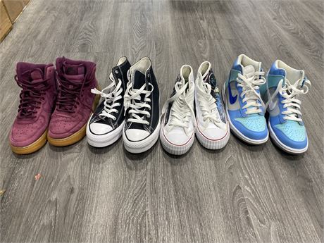 LOT OF 4 PAIRS OF YOUTH SHOES