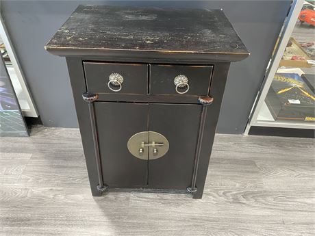 WOOD SIDE TABLE (2.5ft tall)