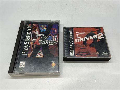 2 PLAYSTATION ONE GAMES - CASES HAVE CRACKS