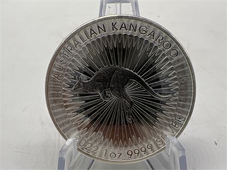 1 OZ .999 FINE SILVER KANGAROO COIN