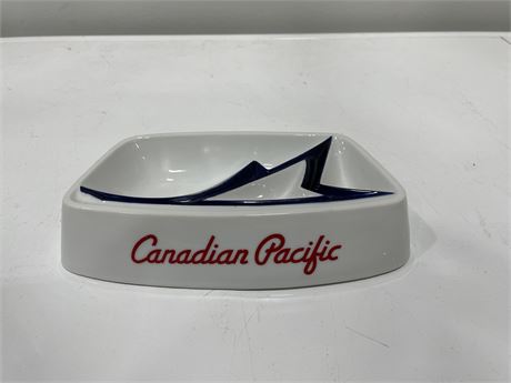 VINTAGE CANADIAN PACIFIC ASH TRAY 8” LONG