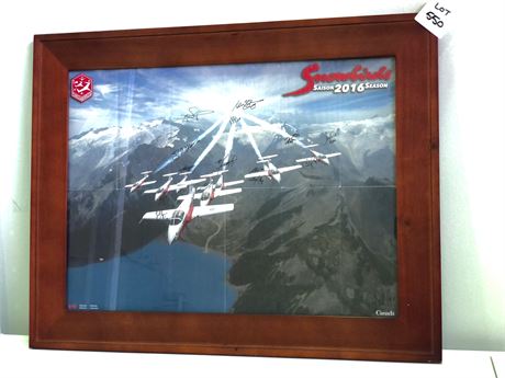 SNOWBIRDS PICTURE - SIGNED BY PILOTS (29”X23”)