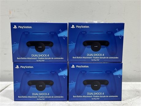 4 NEW PS4 DUAL SHOCK 4 BACK BUTTON ATTACHMENTS “BUMPERS”