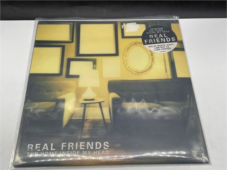 SEALED REAL FRIENDS - THE HOME INSIDE MY HEAD (SOLID WHITE VINYL)