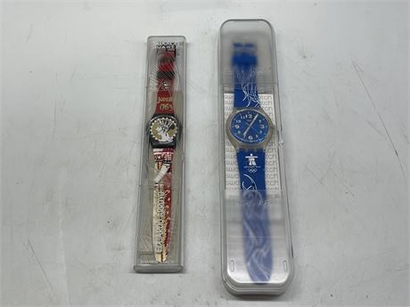 2 NEW SWATCH WATCHES IN ORIGINAL BOXES