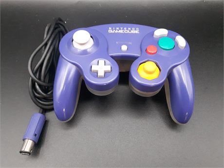 RARE - PURPLE / CRYSTAL GAMECUBE CONTROLLER - EXCELLENT CONDITION