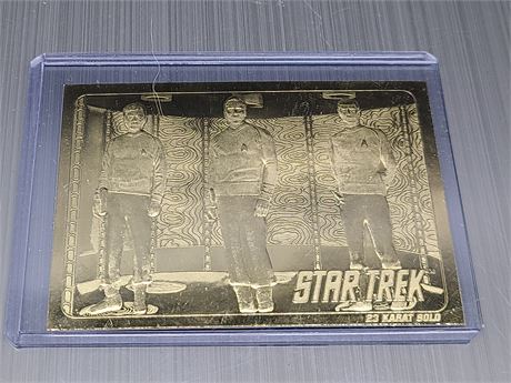 STAR TREK 23CT GOLD CARD, LIMITED EDITION #5026