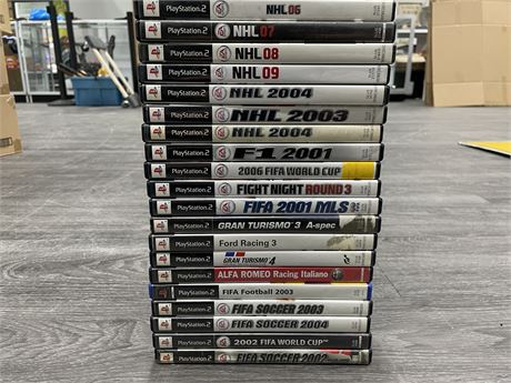 20 PS2 SPORTS GAMES