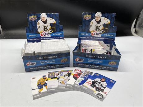 OPENED BEDARD CHL ROOKIE YEAR HOCKEY CARD BOXES