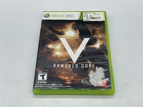 ARMORED CORE V - XBOX 360 - COMPLETE WITH MANUAL