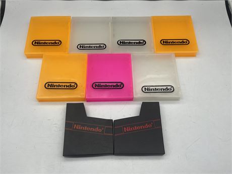 9 NES GAME BOXES / SLEEVES