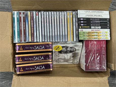 BOX OF SEALED CDS