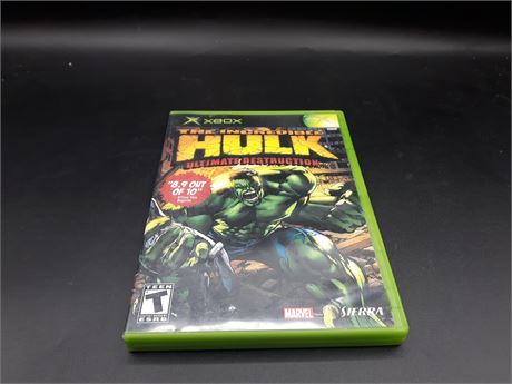 INCREDIBLE HULK ULTIMATE DESTRUCTION - VERY GOOD CONDITION - XBOX