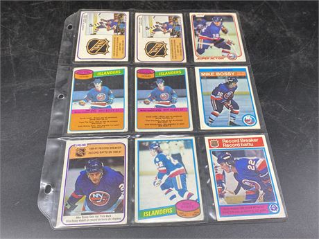 PAGE OF MIKE BOSSY CARDS