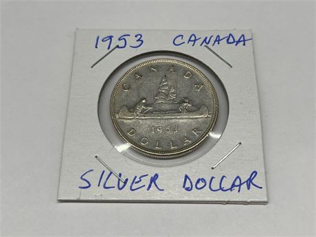 1953 CDN SILVER DOLLAR