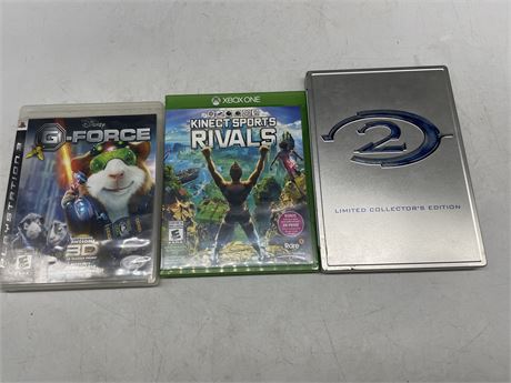 LOT OF 3 VIDEO GAMES