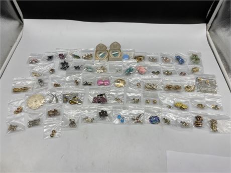 LARGE LOT OF ASSORTED EARRINGS