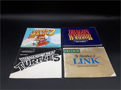 COLLECTION OF VIDEO GAME MANUALS