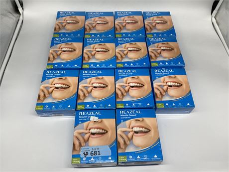 14 BOXES OF REAZEAL MOUTH GUARDS