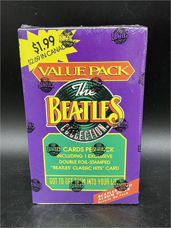 UNOPENED BOX OF “THE BEATLES COLLECTION” TRADING CARDS