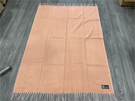 NEW ED N’OWK COLLECTION 100% WOOL BLANKET 56”x79”