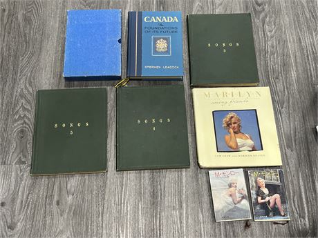 LIMITED EDITION BOOK CANADA BY STEPHEN LEACOCK, MONROE BOOKS & 1905 SONGBOOKS