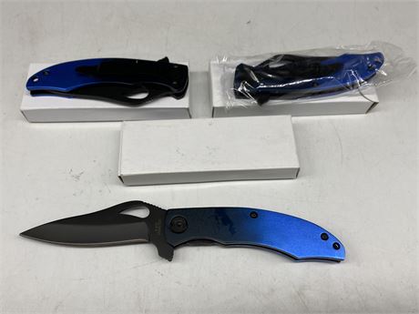 3 NEW POCKET KNIVES