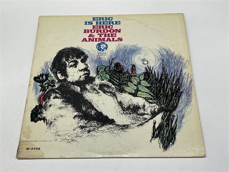 ERIC BURDON AND THE ANIMALS EARLY PRESSING - ERIC IS HERE - EXCELLENT (E)