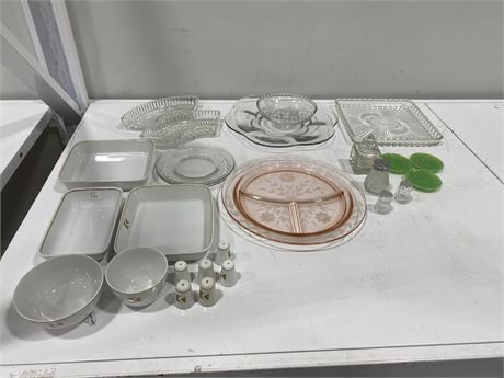 LOT OF MISC GLASSWARE INCLUDING C.P. AIR CHINA