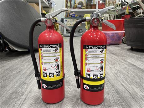 (2) 5LBS ABC FIRE EXTINGUISHER (FULLY CHARGED)