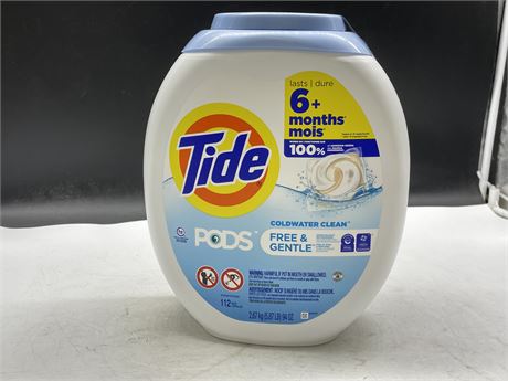 (NEW) TIDE PODS COLDWATER CLEAN (112 PODS TOTAL)