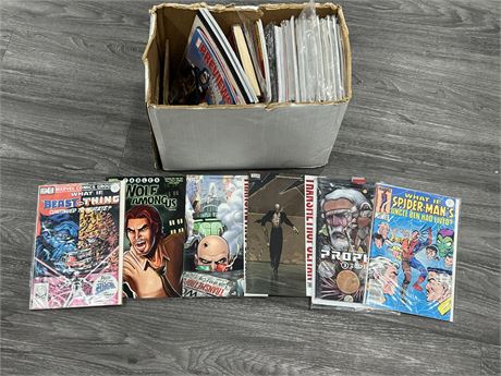 SHORTBOX OF GRAPHIC NOVELS / COMICS (Mostly graphic novels)