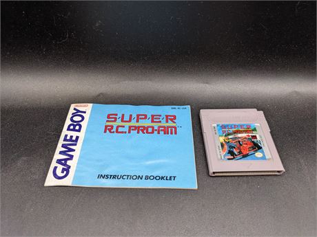 SUPER RC PRO-AM - WITH MANUAL - EXCELLENT CONDITION - GAMEBOY