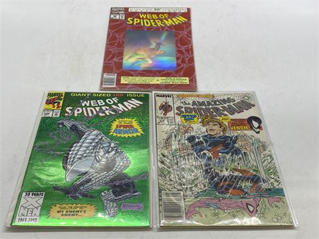 3 SPIDER-MAN COMICS