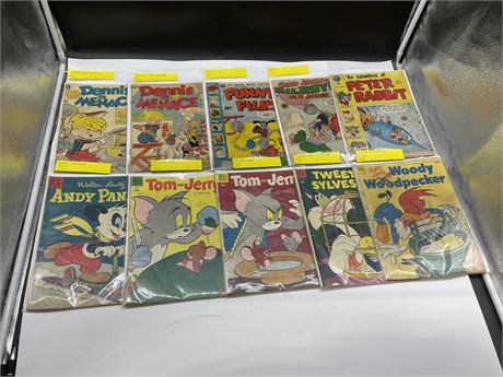 10 1950’S HUMOR COMICS INCL: TOM AND JERRY, DENNIS THE MENACE, ETC