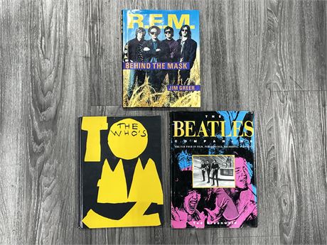 BEATLES, REM & THE WHO BOOKS