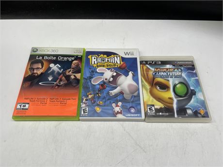 3 MISC VIDEO GAMES
