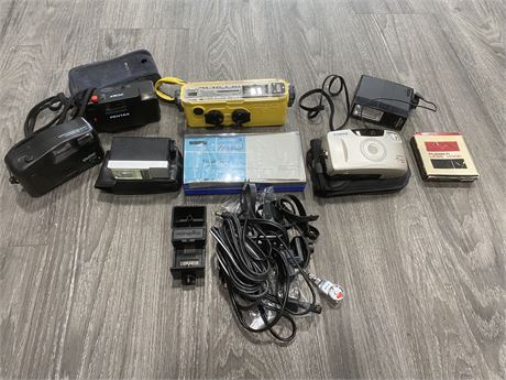 LOT OF MISC. CAMERA & ATTACHMENTS