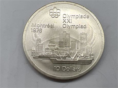 1976 MONTREAL $10 SILVER COIN