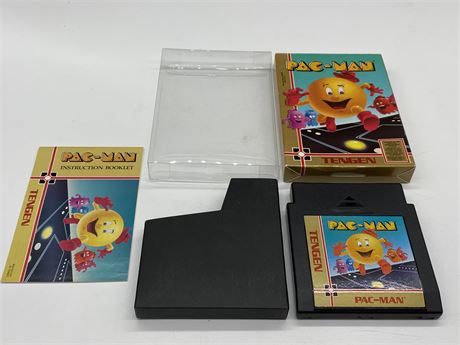 PAC-MAN - NES COMPLETE WITH BOX & MANUAL - EXCELLENT CONDITION