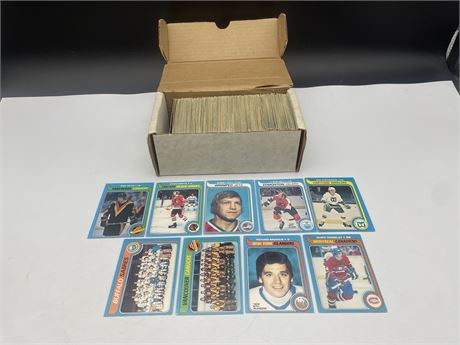 BOX OF OPC 79’-80’ NHL CARDS - NO GRETZKY