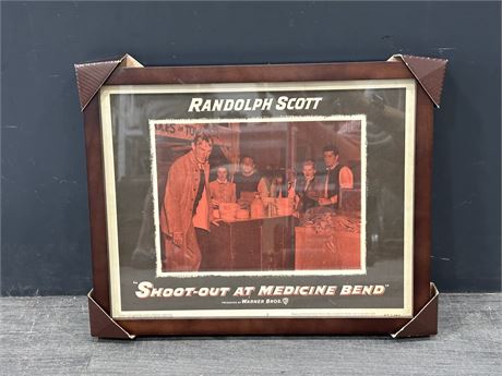 NEW RANDOLPH SCOTT “SHOOT OUT AT MEDICINE BEND” 57/184 (15”X12”)