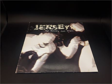 JERSEY - THE BATTLE'S JUST BEGUN (VG) VERY GOOD CONDITION - VINYL